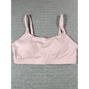 RUNNING GIRL High Impact Sports Bra Women Strappy Back w/ Pads Pink Large